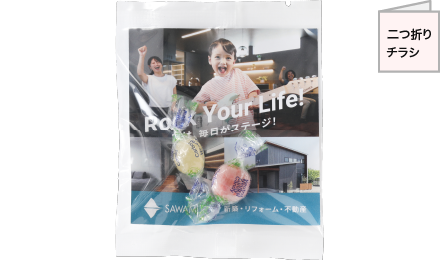 2個入+オリジナル二つ折りチラシ同梱